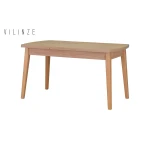 Aras Ahşap Yemek Masası Naturel - 80*140 cm