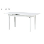 Fırat Ahşap Yemek Masası - 80x120cm (80x150cm) Beyaz - Görsel 2