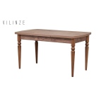 Turna Ahşap Yemek Masası - 80x140cm (80x180cm) Kestane