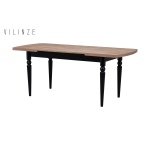 Turna Ahşap Yemek Masası - 80x140cm (80x180cm) Kestane/Siyah - Görsel 2