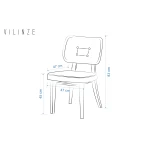 Mir 02 Ahşap Sandalye Beyaz - Naturel - Görsel 8