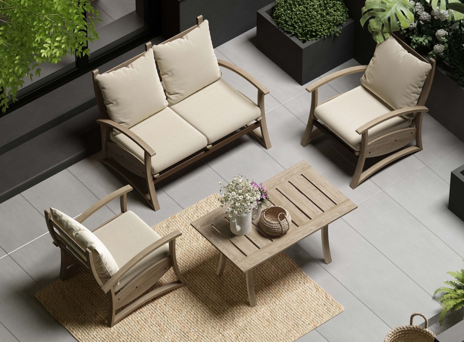 nora-211-ve-nora-70120-orta-masasi Nora 211 ve Nora 70120 Orta Masalı Bahçe Takımı - Görsel 1