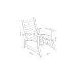 Nora 321 Eva Orta Sehpalı Bahçe Balkon Takımı - Görsel 5