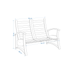 Nora 2'li Koltuk Kiremit - Görsel 3