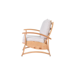 Nora Ahşap Tek Kişilik Berjer Krem - Görsel 2