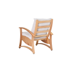 Nora Ahşap Tek Kişilik Berjer Krem - Görsel 3