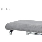 Peri Metal Nikel Ayak Sevilla Sırtsız Bank Gri - Görsel 2