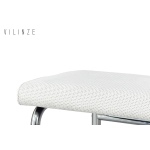 Peri Metal Nikel Ayak Sevilla Sırtsız Bank Beyaz - Görsel 2