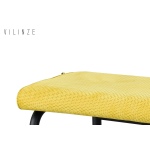 Peri Metal Siyah Ayak Sevilla Sırtsız Bank Sarı - Görsel 2