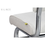 Peri Metal Nikel Ayak Sevilla Sırtlı Bank Beyaz - Görsel 3