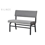 Peri Metal Siyah Ayak Sevilla Sırtlı Bank