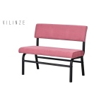 Peri Metal Siyah Ayak Sevilla Sırtlı Bank Pembe