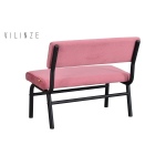 Peri Metal Siyah Ayak Sevilla Sırtsız Bank Pembe