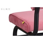 Peri Metal Siyah Ayak Sevilla Sırtlı Bank Pembe - Görsel 3