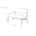 Peri Metal Nikel Ayak Sevilla Sırtlı Bank Yeşil - Görsel 4