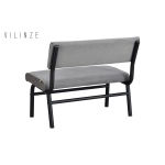 Peri Metal Siyah Ayak Sevilla Sırtlı Bank - Görsel 2