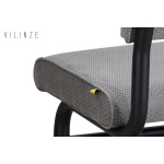 Peri Metal Siyah Ayak Sevilla Sırtlı Bank Gri - Görsel 3