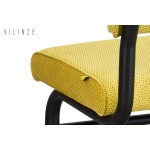 Peri Metal Siyah Ayak Sevilla Sırtlı Bank Sarı - Görsel 3