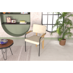 Saray Ahşap-Metal Siyah Ayak Sigma Sandalye