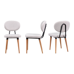 Deniz Sandalye Avanos Ahşap Mutfak Masası Takımı - 70x120 Cm Beyaz - Beyaz/Naturel - Görsel 4