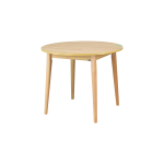 Ege Sandalye Avanos Yuvarlak Ahşap Mutfak Masası Takımı - 90x90 Cm Gri - Naturel - Görsel 4