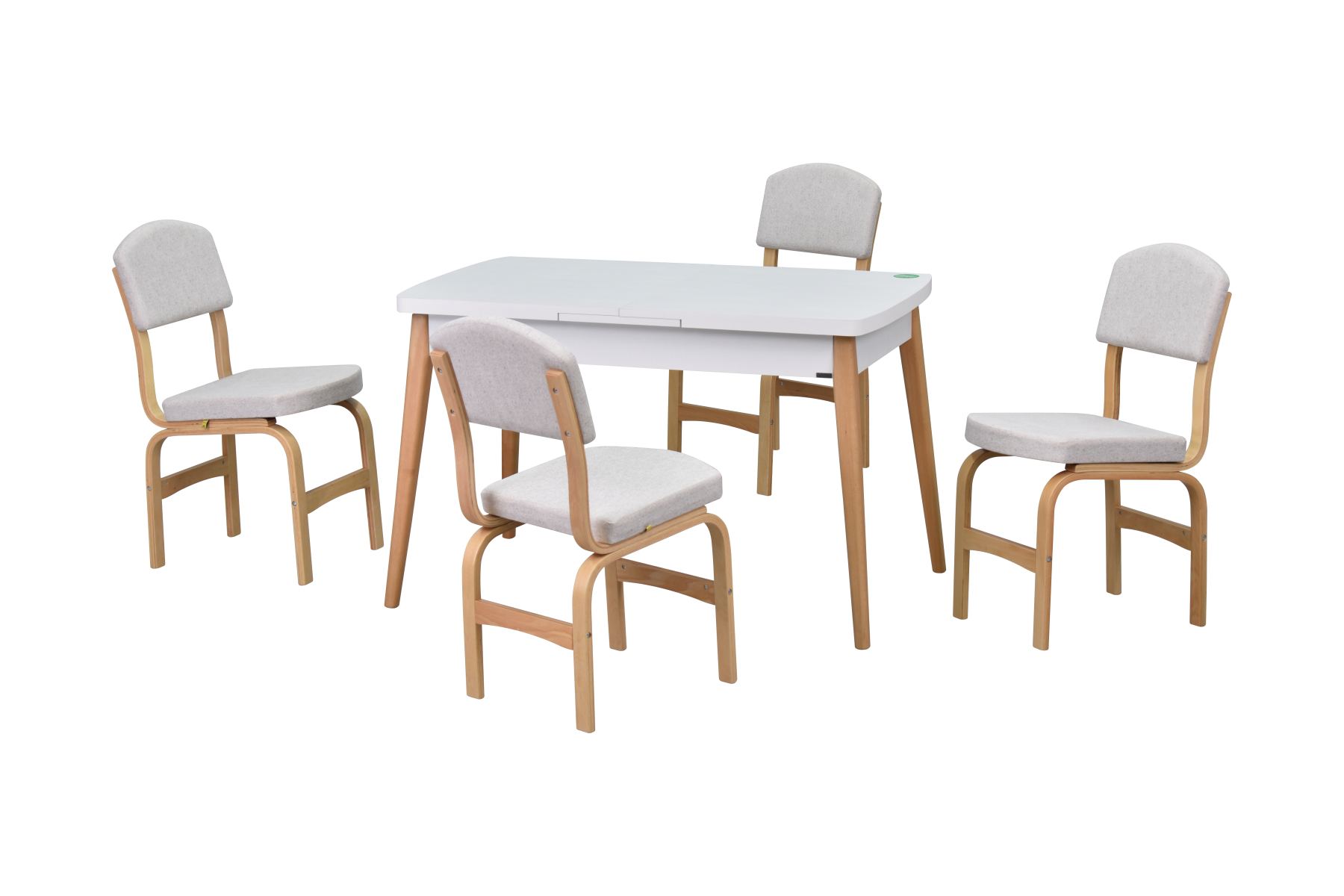 sigma-ege-sandalye-avanos-acilir-kapanir-mutfak-masasi-takimlari-ideasoft15 Ege Sandalye Avanos Ahşap Açılır Mutfak Masası Takımı - 70x120+30 cm Beyaz - Beyaz/Naturel - Görsel 1