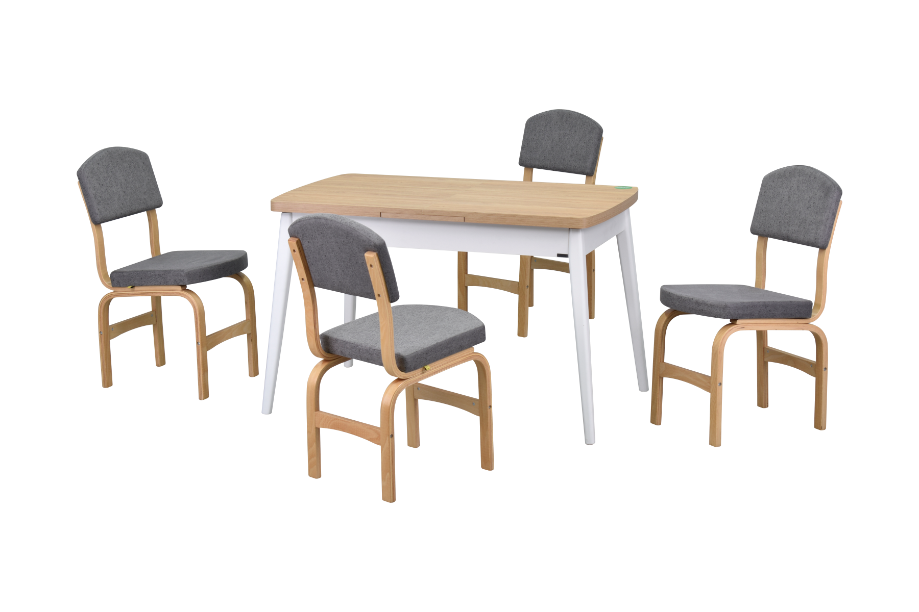 sigma-ege-sandalye-avanos-acilir-kapanir-mutfak-masasi-takimlari-ideasoft17 Ege Sandalye Avanos Ahşap Açılır Mutfak Masası Takımı - 70x120+30 cm Gri - Naturel/Beyaz - Görsel 1