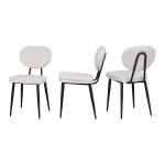 Deniz Sandalye Avanos Ahşap Mutfak Masası Takımı - 70x120 Cm Beyaz - Beyaz/Siyah - Görsel 6