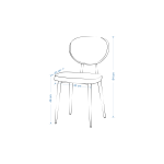 Deniz Sandalye Avanos Ahşap Mutfak Masası Takımı - 70x120 Cm Gri - Beyaz/Siyah - Görsel 7