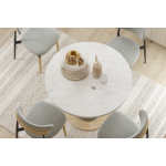 Venüs Sandalye Bobo Yuvarlak Mutfak Masası Takımı - Görsel 2