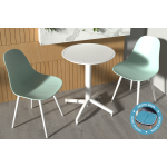 Tilia Plastik Bahçe Balkon Bistro Seti Katlanır Masa 60*60 cm Mint Yeşili/Beyaz