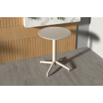 Tilia Plastik Bahçe Balkon Bistro Katlanır Masa 60*60 cm Bej - Görsel 2