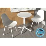 Tilia Plastik Bahçe Balkon Bistro Seti Katlanır Masa 60*60 cm Beyaz