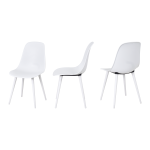 Tilia Plastik Bahçe Balkon Bistro Seti Katlanır Masa 60*60 cm Beyaz - Görsel 4