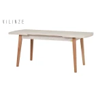 Sofya Ahşap Sandalye Aras Ahşap Traverten Mutfak Masası Takımı - 80x140 cm 4 Adet - Görsel 4