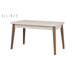 Aras Ahşap Yemek Masası Traverten/Kestane - 80*140 cm