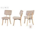 Miray Ahşap Sandalye Naturel - Krem - Görsel 2