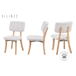 Miray Ahşap Sandalye Naturel - Beyaz - Görsel 2