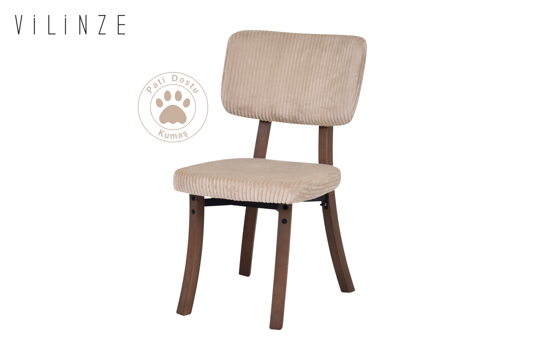 traverten-kanyon17 Miray Ahşap Sandalye Kestane - Krem - Görsel 1