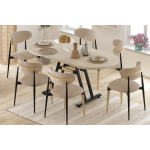 Venüs Sandalye Afyon Mutfak Masası Takımı - 80x140 cm - Görsel 2