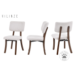 Mir Ahşap Sandalye Aras Ahşap Traverten Mutfak Masası Takımı - 80x140 cm 4 Adet - Görsel 6