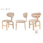 Sofya Ahşap Sandalye Aras Ahşap Traverten Mutfak Masası Takımı - 80x140 cm 4 Adet - Görsel 6