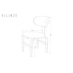 Sofya Ahşap Sandalye Aras Ahşap Traverten Mutfak Masası Takımı - 80x140 cm 4 Adet - Görsel 8