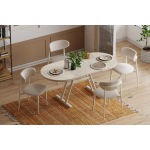 Venüs Sandalye Afyon Mutfak Masası Takımı - 80x140 cm