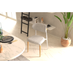 Venüs Ahşap-Metal Siyah Ayak Teddy Sandalye - Görsel 2