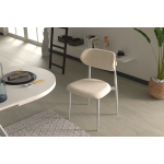 Venüs Metal Ayak Teddy Sandalye Gri - Teddy Bej