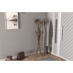 Vesti Ahşap Ayaklı Portmanto Elbise Askılığı Kestane - 8 Kollu