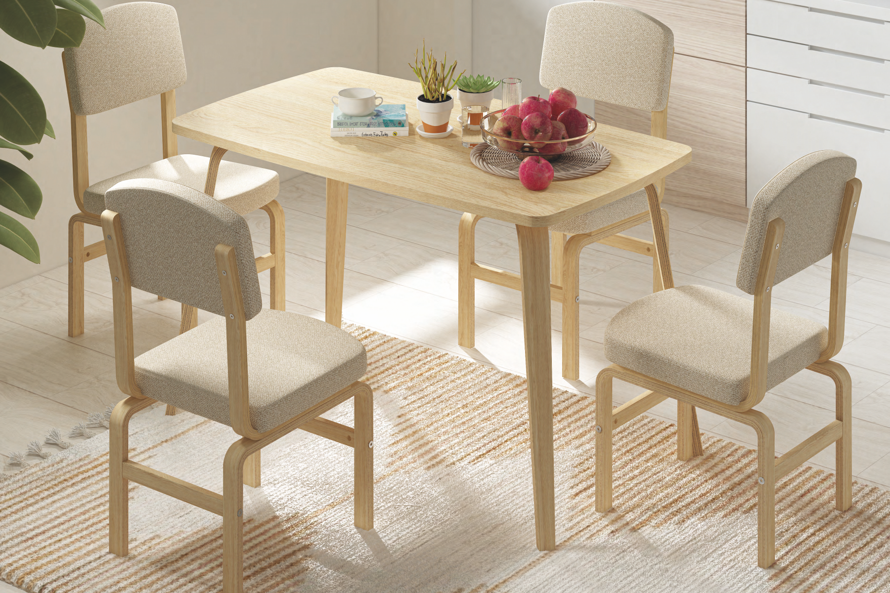 vilinze-kampanya-1 Ege Sandalye Demre Mutfak Masası Takımı - 70x120 cm - Görsel 1