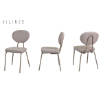 Damla Sandalye Tatvan Mutfak Masası Takımı - 70x120 cm Vizon - Görsel 2