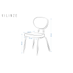 Damla Sandalye Tatvan Mutfak Masası Takımı - 70x120 cm Siyah - Görsel 5